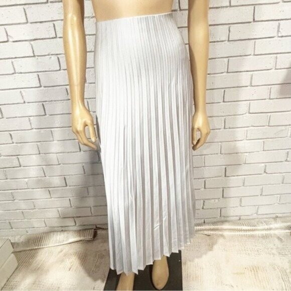 J.Crew Gwyneth Pleated Slip Skirt • Satin Midi • Size XL• NWT • Swishy & Elegant - Picture 10 of 13